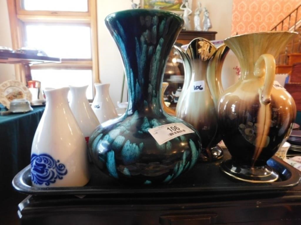 Assorted Vases - Handpainted, Porsgrund, etc.