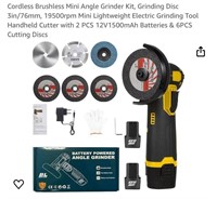 Cordless Brushless Mini Angle Grinder Kit