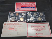 2002 Denver US Mint Uncirculated Coin set in