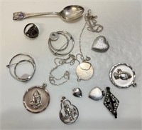 65 GRAMS OF AS IS STERLING SILVER PIECES