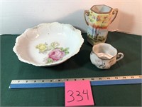 3 pieces decorative dishes, Germany, Nippon