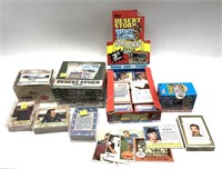 Lot, assorted Desert Storm trading cards