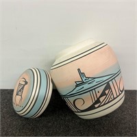 VTG Signed Jaylee Dine Native American Pottery Jar