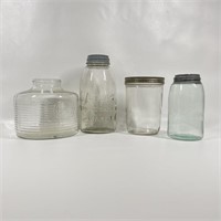 Vintage Glass Jars w/ Vaporizer Jar