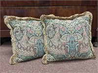 Pair Scenic Tapestry Pillows