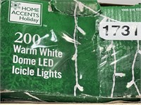 HOME ACCENTS  HOLIDAY LED ICICLE LIGHTS