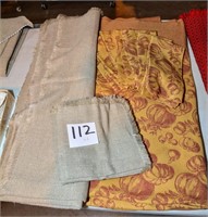 Tablecloths (2) w/ matching napkins (8 each.)