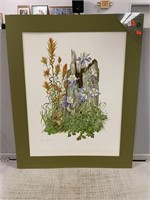 Flowers of America Print Signed & Dated1977