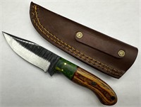 8” Custom Knife W/ Hammered Marked Flats
