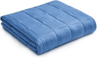 YnM Weighted Blanket  60x80 in  17 lb  Monaco Blue