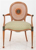 George III Hepplewhite Style Painted Armchair