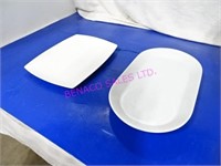 LOT, 15 PCS ASST STYLE PLATTERS