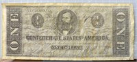 Confederate States of America $1 banknote copy