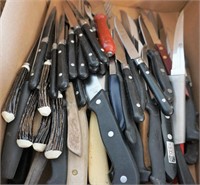 kitchen knives and silverware