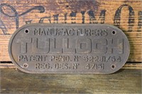 Tulloch Plate Cast Iron Patent Pending