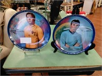 Pair Star Trek collectible plates