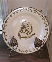 Turkey plate with stand