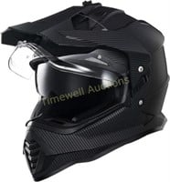 ILM Dual Sport Helmet  Large  Carbon Fiber