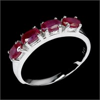 Natural Red Ruby Ring