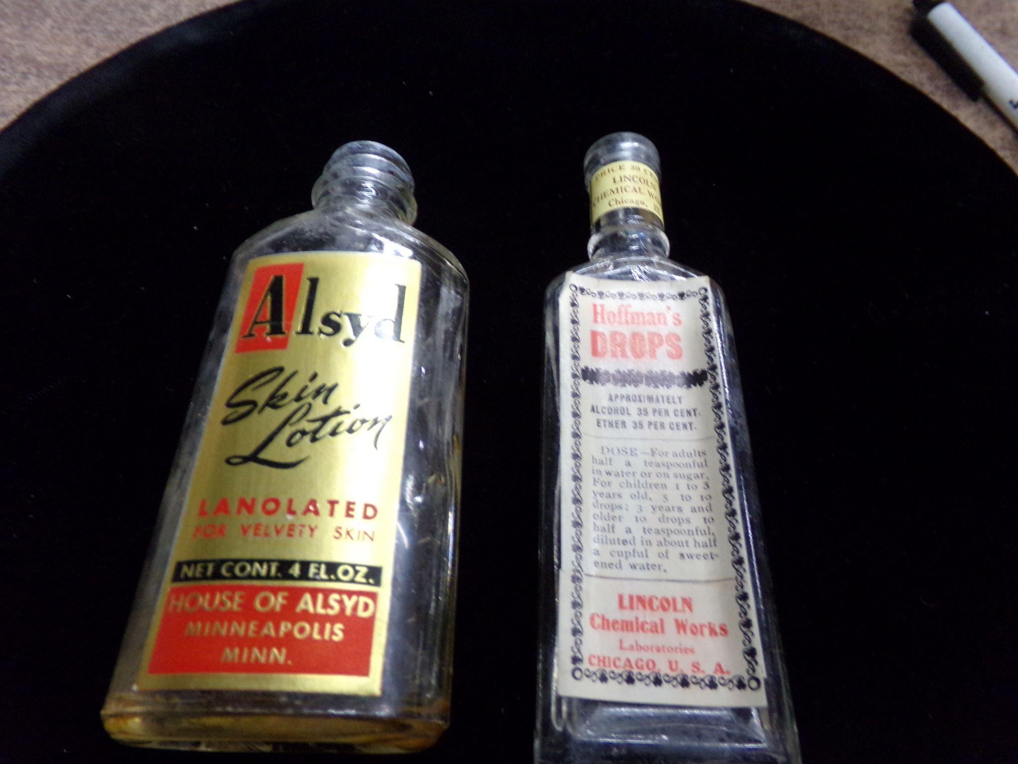 2 early 1900s bottles