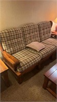 Sofa, loveseat, chair & 2 foot stools