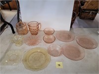 Group of Assorted Vintage Glass Dishes - 12 pieces