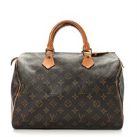 LOUIS VUITTON Monogram Speedy 30 Handbag Bag