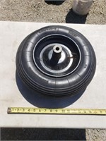 New wheelbarrow tire
