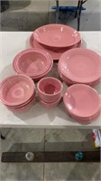 Fiesta plates and bowls and platters