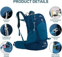 35L Waterproof Hiking Backpack with Bladder
