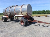 3,400 Gallon Stainless Steel Tank on a Trailer