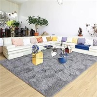ULN - Ultra Soft Grey Rugs for Bedroom 6x9 Feet, F