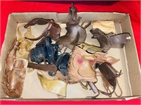 Vintage Toy Horse Saddles Lot