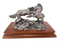 1997 Pewter Statue Don Polland Fighting Mustangs