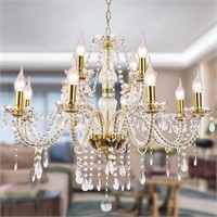 Crystal Candle Chandeliers Lighting 12 Lights