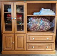 MAPLE DISPLAY CABINET