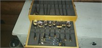 Oneida flatware in wooden box