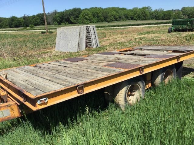 Miller tilt bed equipment trailer