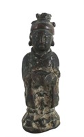Chinese Bronze Figure of a Priest