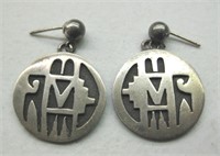 Native Design Sterling Silver Earrings