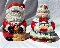 Santa & Mrs Claus Cookie Jars by Chang 1993