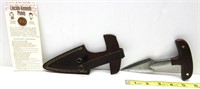 Damascus Push Dagger W/Penny