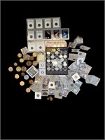 10 Dozen+ Bulk Lot US Coins & Collectible Lot