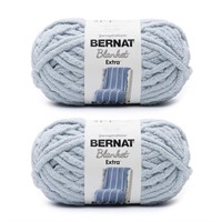 Bernat Blanket Extra Softened Blue Yarn - 2 Pack