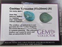 Cochise Turquoise (15X20mm) (A)
