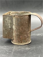 CIVIL WAR PERIOD TIN SHAVING MUG