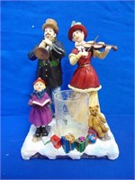 Christmas Carolers " Hurricane " Candle ,