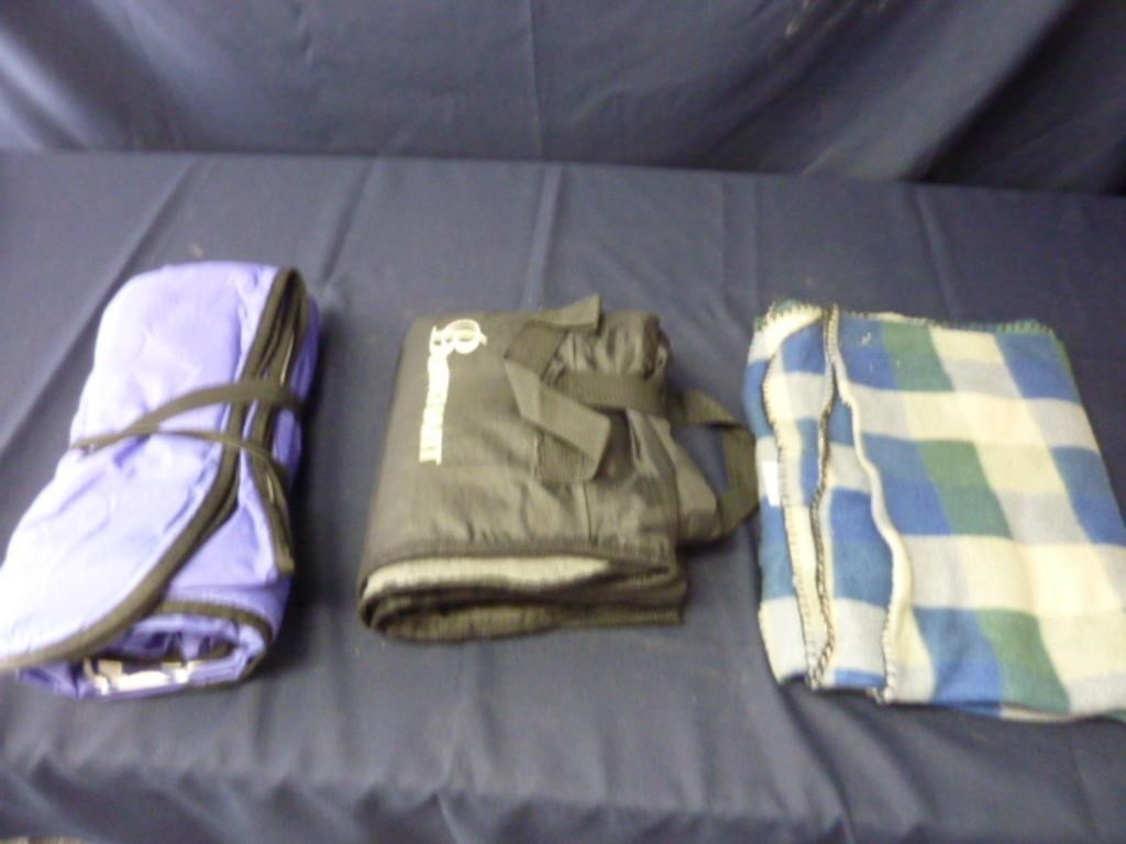 THREE TRAVEL SPORTS BLANKETS