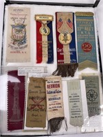 Civil War G.A.R. Ribbons In Case