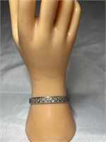 Sterling Diamond Cut 925 Italy Amazing Bracelet